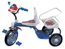 Children's Blue and White Tricycle with Basket