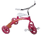 Child's Pink Tricycle with Metal Frame