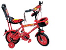 Children's Bicycle with Training Wheels and Basket