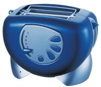 Retro Style Two-Slice Toaster with Defrost and Reheat Settings