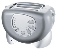 Compact Two-Slice Toaster with Control Panel