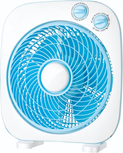 10-Inch 3-Speed Box Fan with Timer