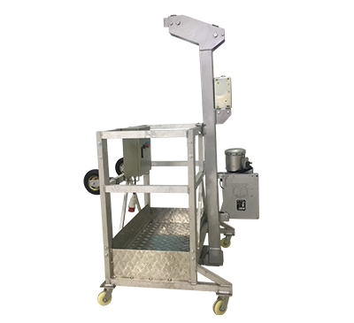 Suspended Work Platform with L-Leg Support