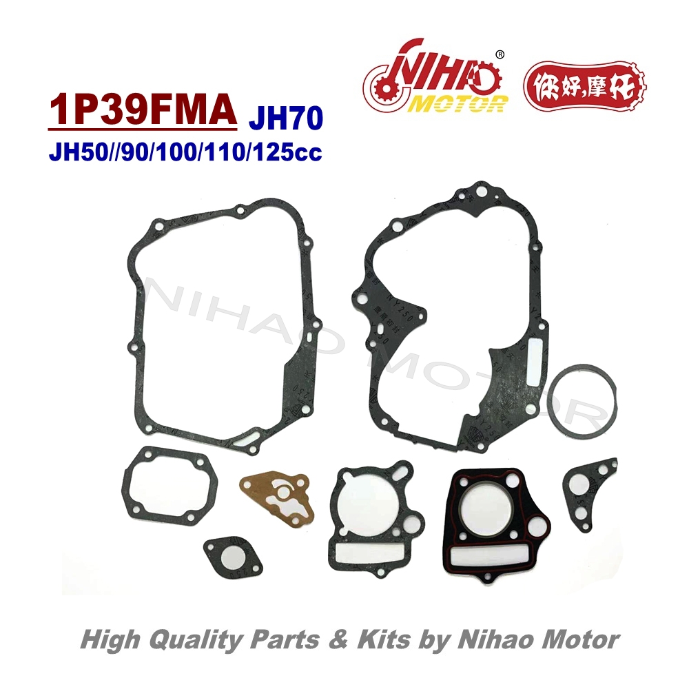 Engine gasket set layout