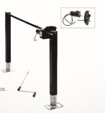 Trailer Landing Gear with Adjustable Support Legs