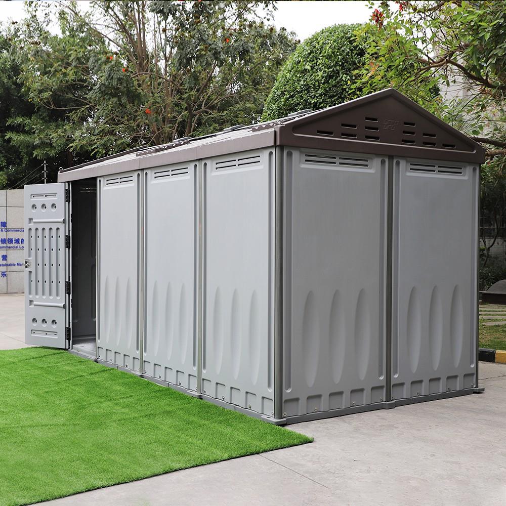 Four-Room Outdoor Garden Storage Shed