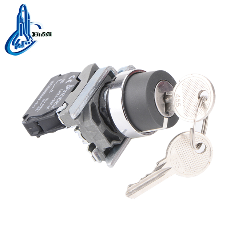 LAY4-BG21 electrical switch keylock push button switch 2 position with key - Image 2
