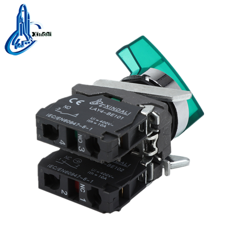 LAY4-BKJ2365 metal 2 position or light indicator pushbutton switch - Image 2