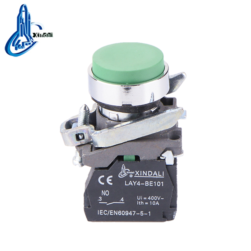 LAY4-BL31 metal convex head no nc push elevator push button switch - Image 3