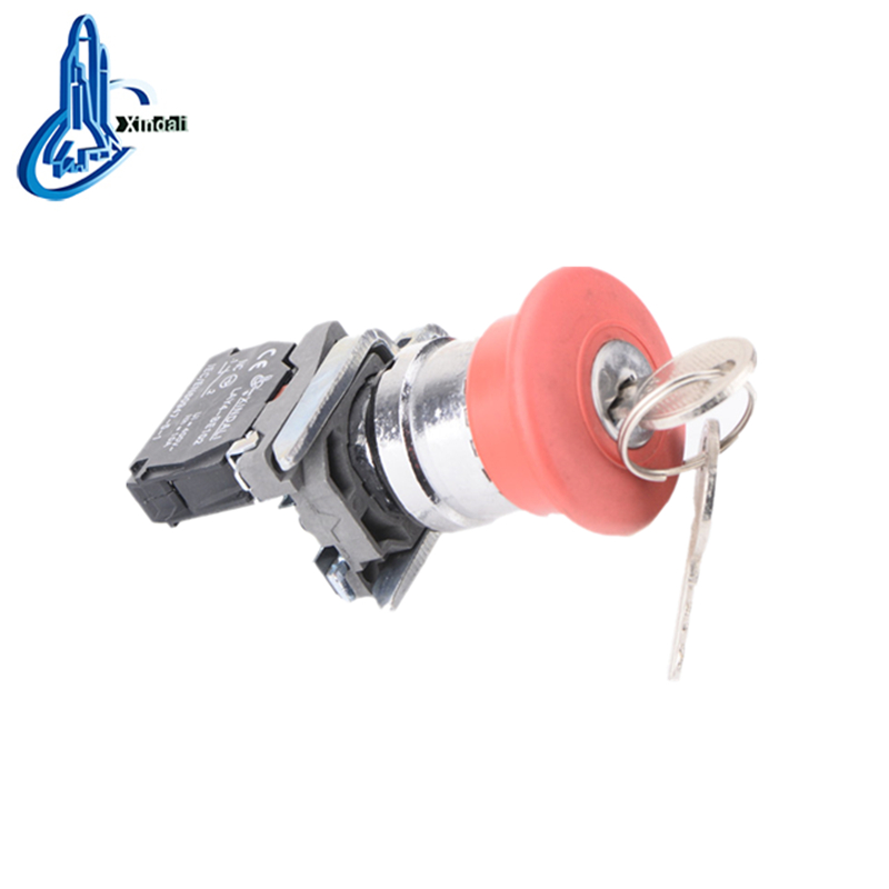 LAY4-BS142 emergency mushroom push button switch electrical key switch - Image 2