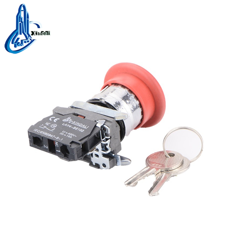 Emergency Stop Push Button Switch with Key Release