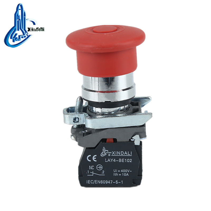 LAY4-BT42 emergency switch mushroom head push pull emergency stop switch - Image 3