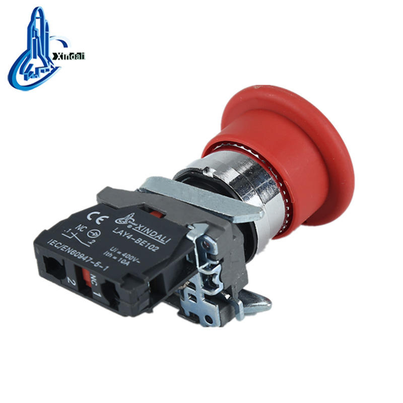 LAY4-BT42 emergency switch mushroom head push pull emergency stop switch - Image 2