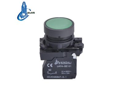 LAY4-EA31 single pole plastic green spring return push button switch - Image 3