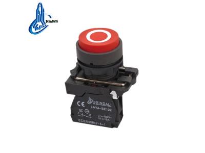 Red Convex Plastic Spring Return Push Button Switch