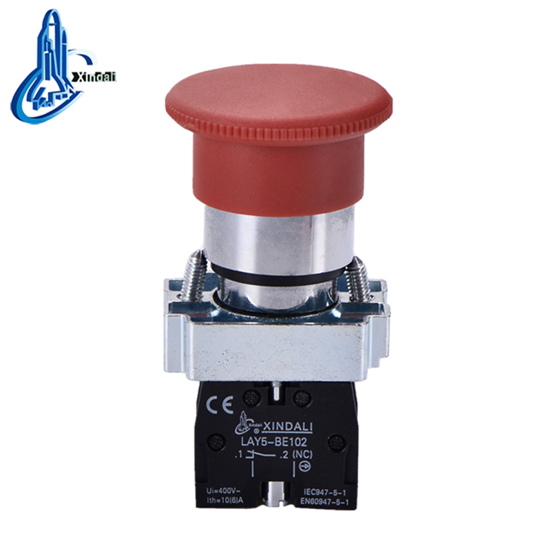 LAY5-BC42 electrical mushroom red stop emergency push button switch - Image 3