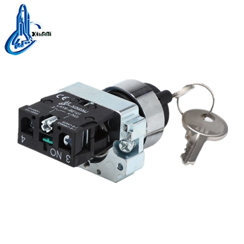 LAY5-BG21 push button switch 3 position latching key switch for elevator - Image 2