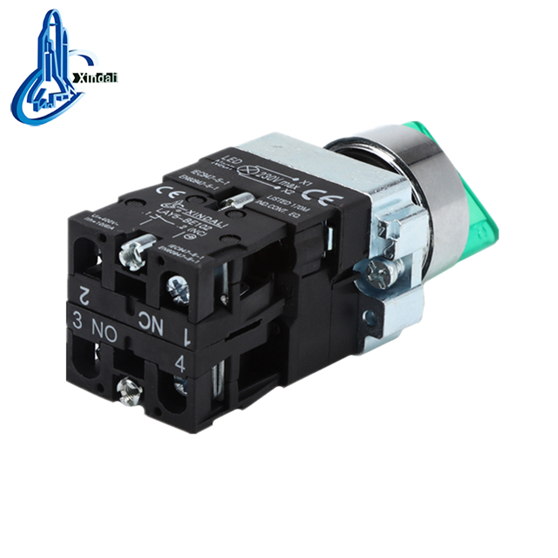LAY5-BK2365 3 position switch 120v led light or button with spring return - Image 2