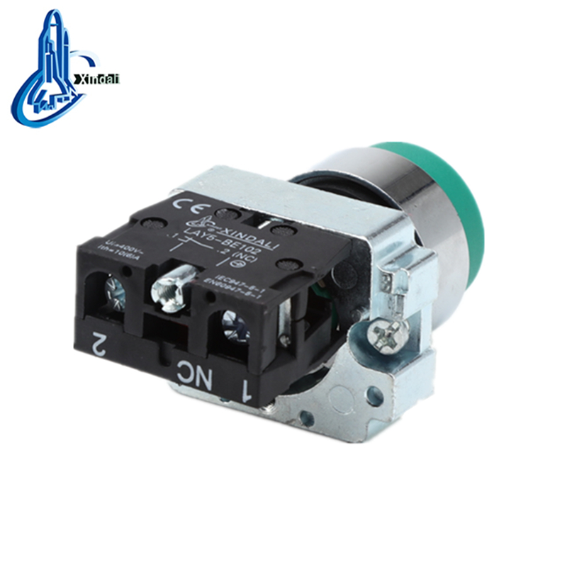 LAY5-BL31 electrical switch spring convex head latching push button switch - Image 2