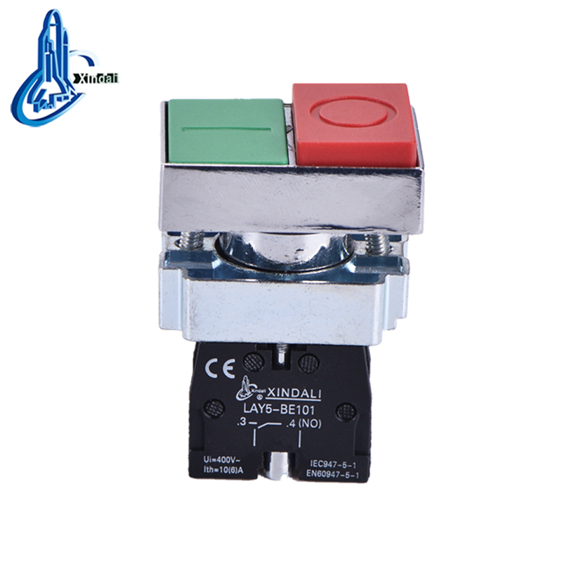 LAY5-BL8425 metal button on-off push button switch double poles switch - Image 3
