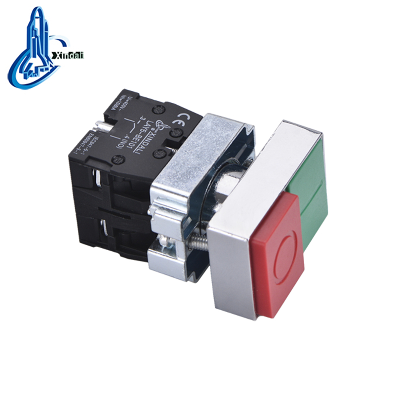 LAY5-BL8425 metal button on-off push button switch double poles switch - Image 2