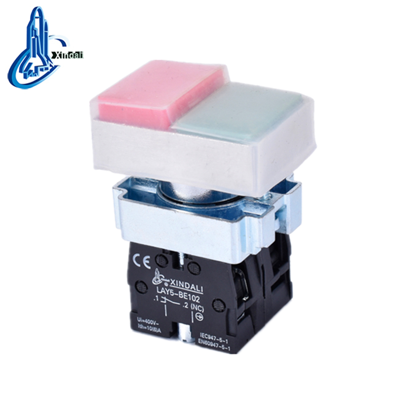 LAY5-BL9425 push button cap switch return spring double electrical switch - Image 3