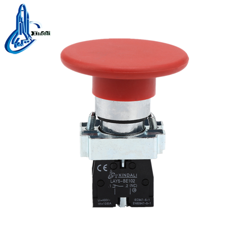 LAY5-BR42 60mm mushroom head spring return metal buton switch button switch - Image 3