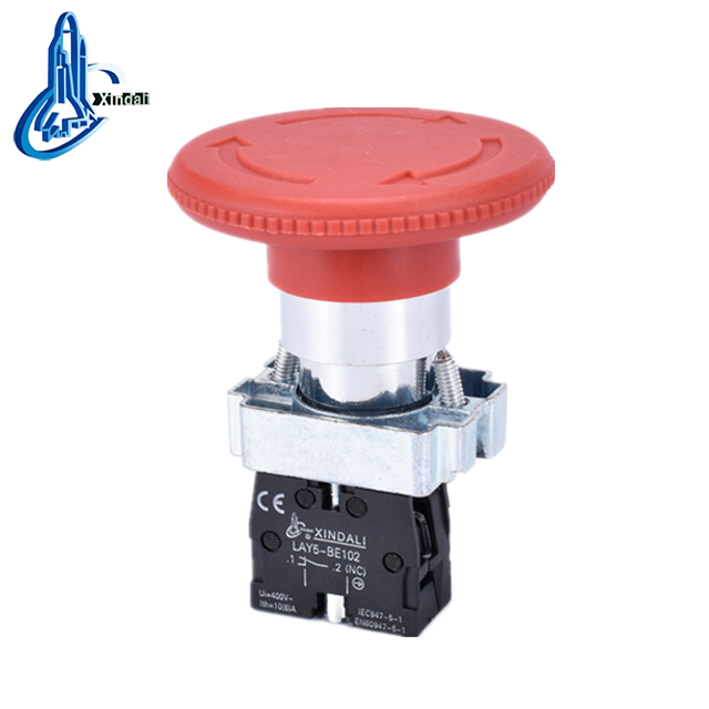 LAY5-BS642 emergency stop switch 60mm push button ce button mushroom - Image 3