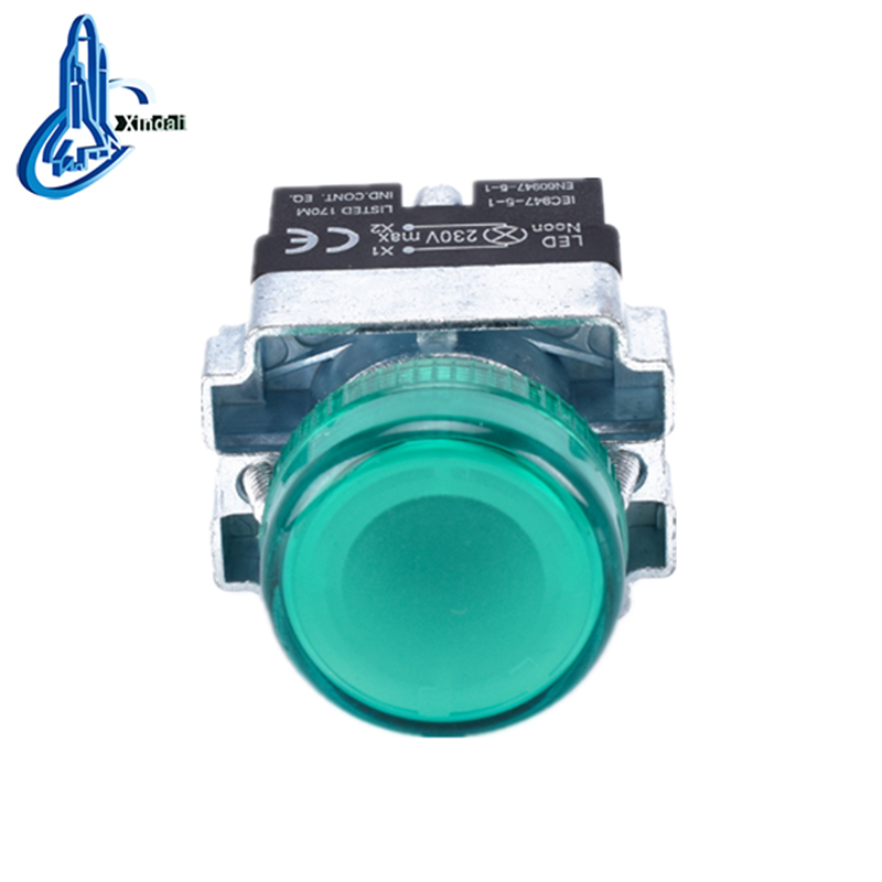 Green Illuminated Push Button Switch