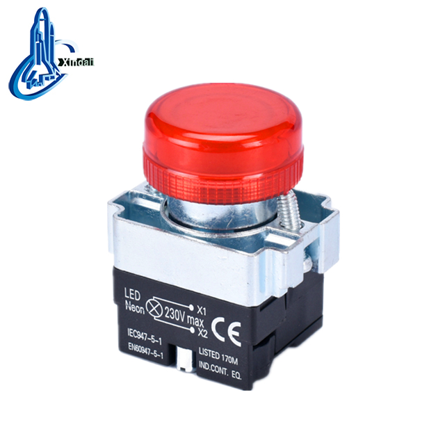LAY5-BV74 metal led indicator lamp push button switch with pilot light - Image 3