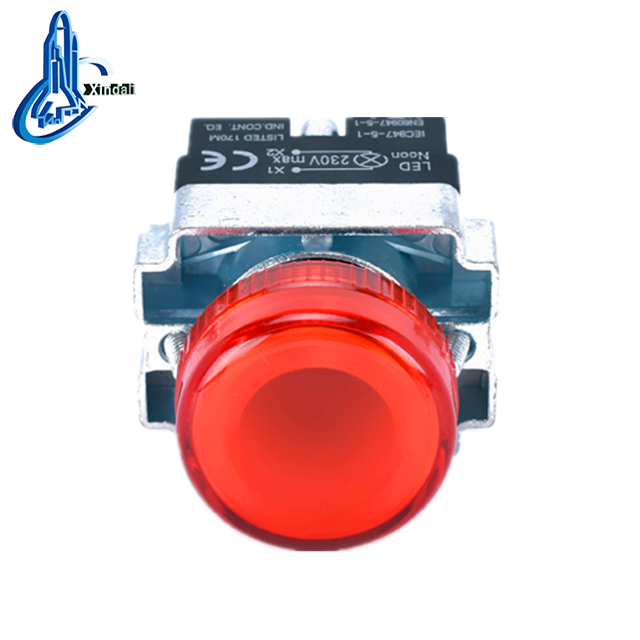 Metal LED Indicator Push Button Switch