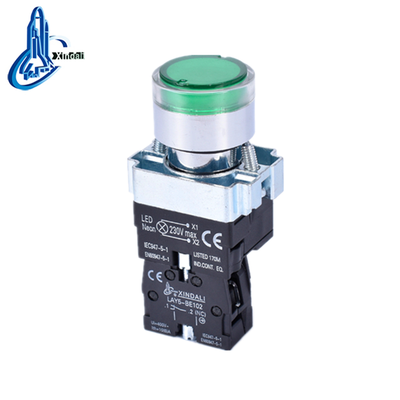 LAY5-BW3361 electric switch with led button light 12v work light push switch - Image 3