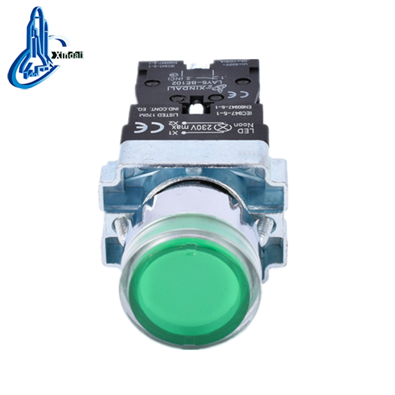 12V LED Indicator Push Button Switch