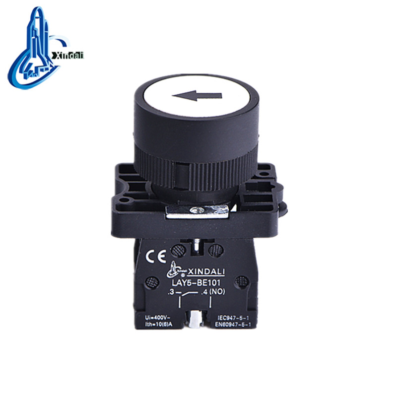 LAY5-EA3341 white flush symbol photos push button switch with marked - Image 2