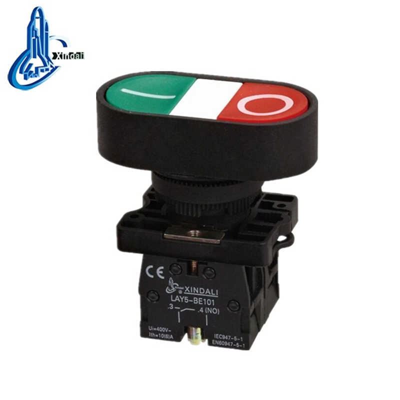 Double Head Spring Return Pushbutton Switch