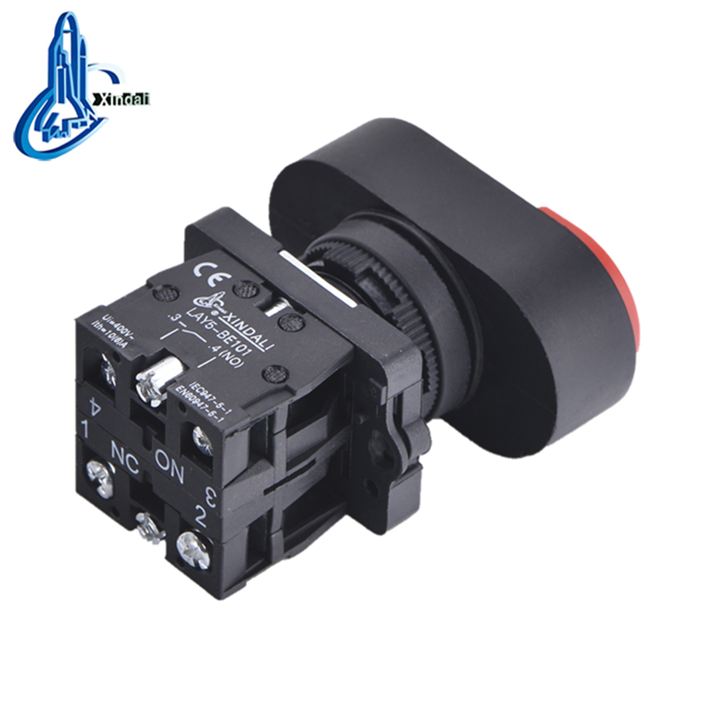 LAY5-EB8425 double head switch on off 220v 10a double push button - Image 2