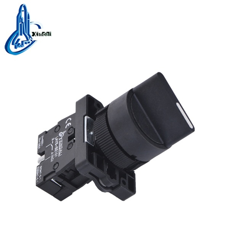 Black Push Button Switch with Spring Return