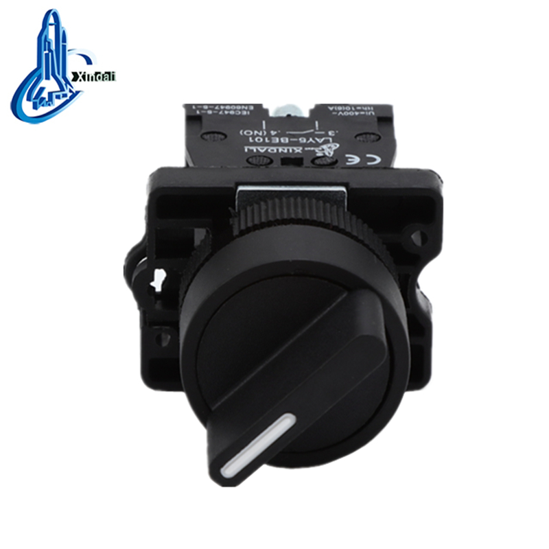 LAY5-ED33 Pushbutton Switch with Black Handle