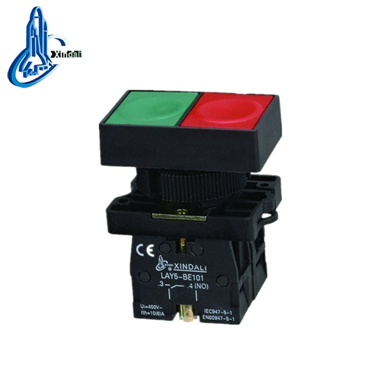Double Head Pushbutton Switch with On/Off Indication