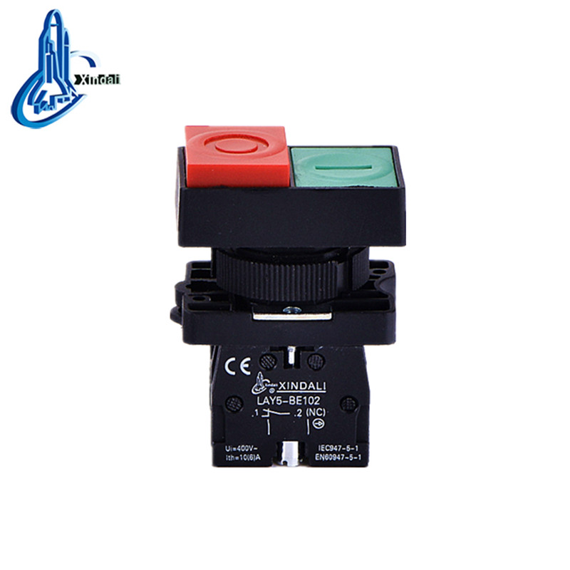 Double-Head Spring Return Push Button Switch