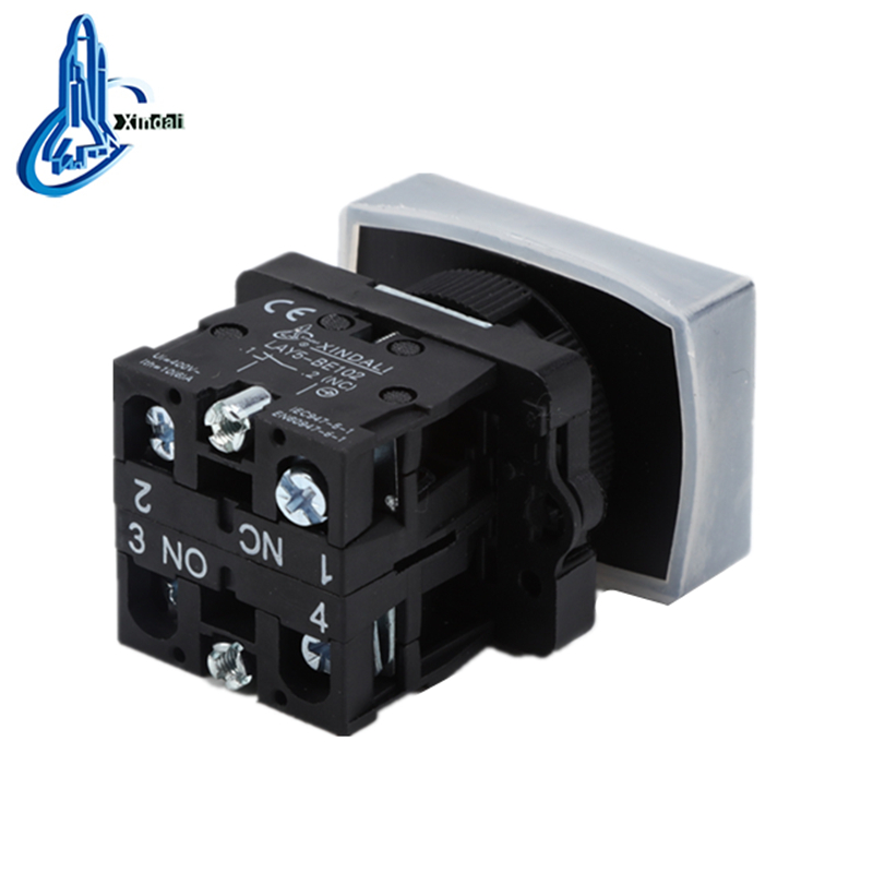LAY5-EL9325 waterproof cover double head on off no nc push button switch - Image 2