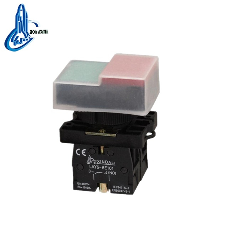 Double Head Push Button Switch with Waterproof Cap