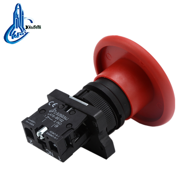 LAY5-ER42 big red mushroom electrical button pushbutton spring return switch - Image 2