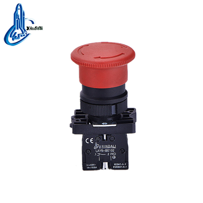 LAY5-ES542 emergency stop 40mm turn to release mushroom push button switch - Image 3