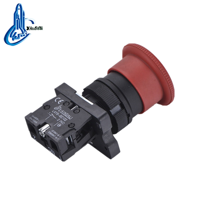 LAY5-ES542 emergency stop 40mm turn to release mushroom push button switch - Image 2