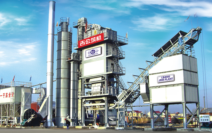 Asphalt Mixing Plant with Side-Mounted Bins