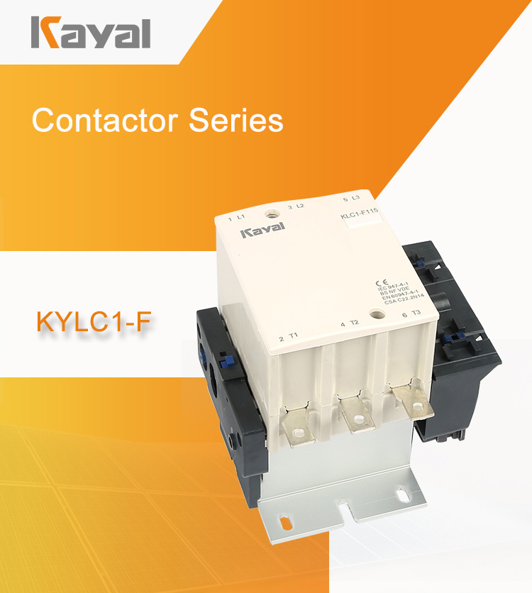 LC1-F series AC contactor diagram and terminal identification
