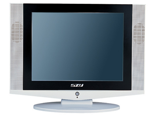 Vintage Style LCD Television with Speakers