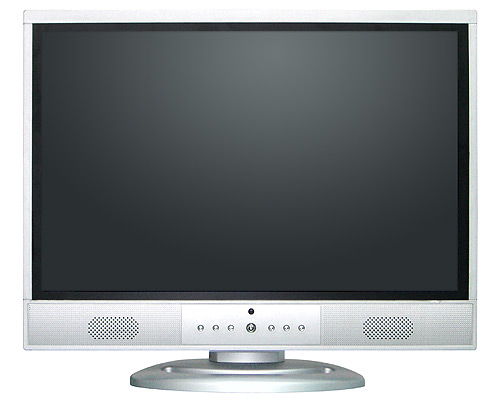 Widescreen LCD Display with Integrated Speakers