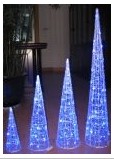 Illuminated Cone Christmas Tree Set